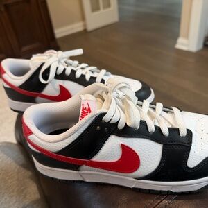 Nike Black, Red and White Jordans